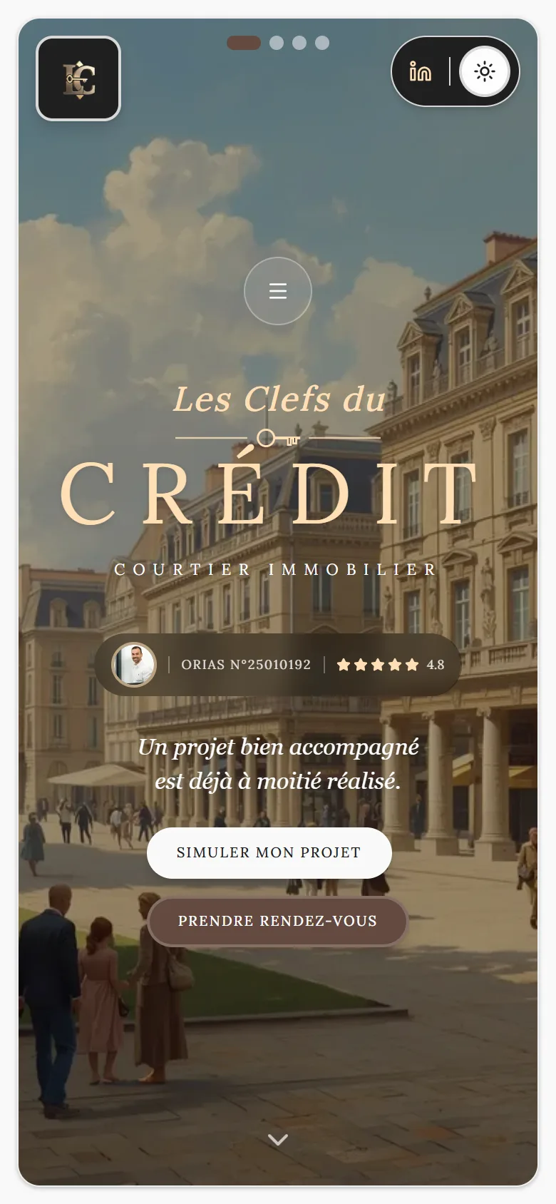 Les Clefs du Crédit sur mobile