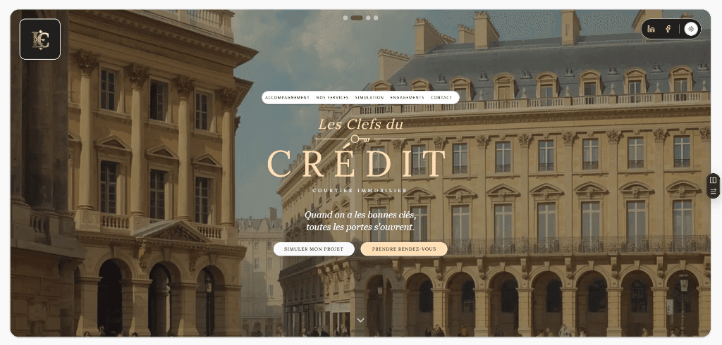 Site Les Clefs du Crédit