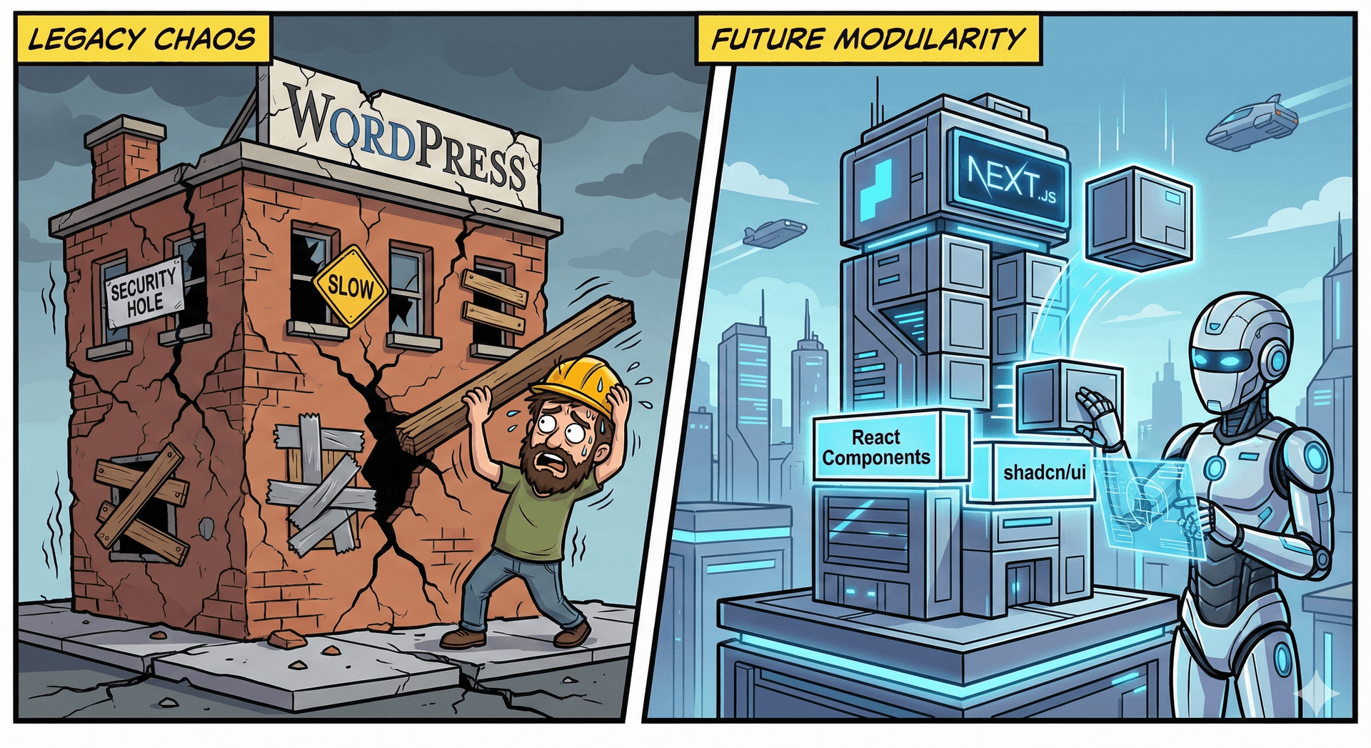 Comparaison : WordPress vs Next.js